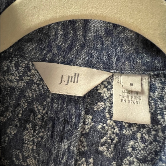 Blue Cotton J.Jill Blazer - Picture 4 of 4